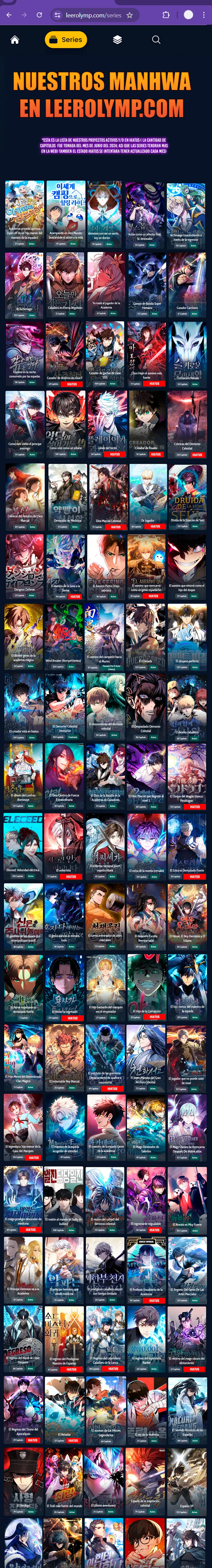 Read Academia de la Ascensión ES Manga Online
