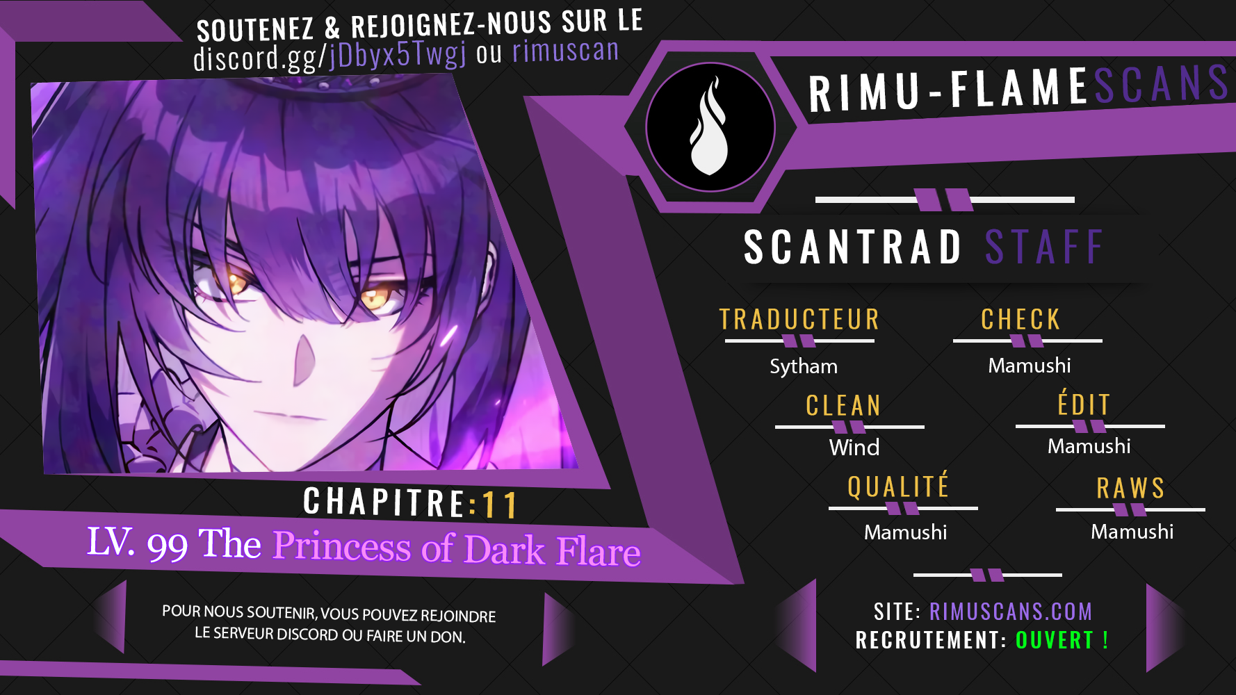 Read LV 99 The Princess of Dark Flare FR Manga Online