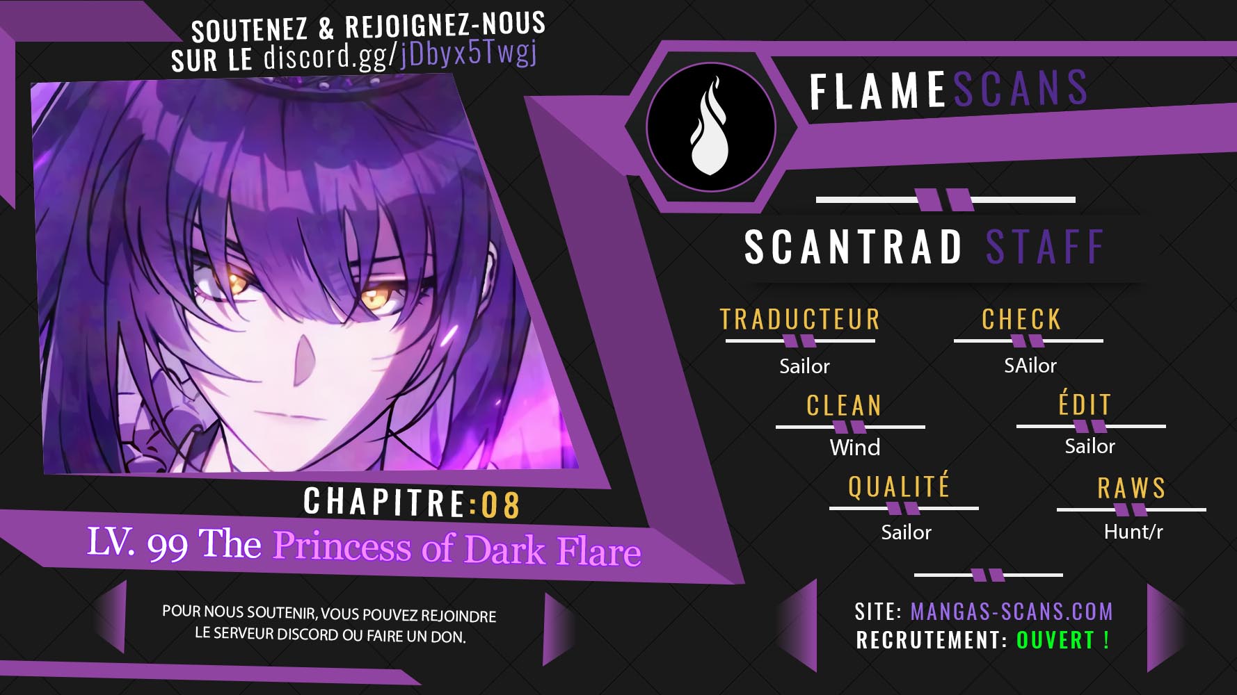 Read LV 99 The Princess of Dark Flare FR Manga Online