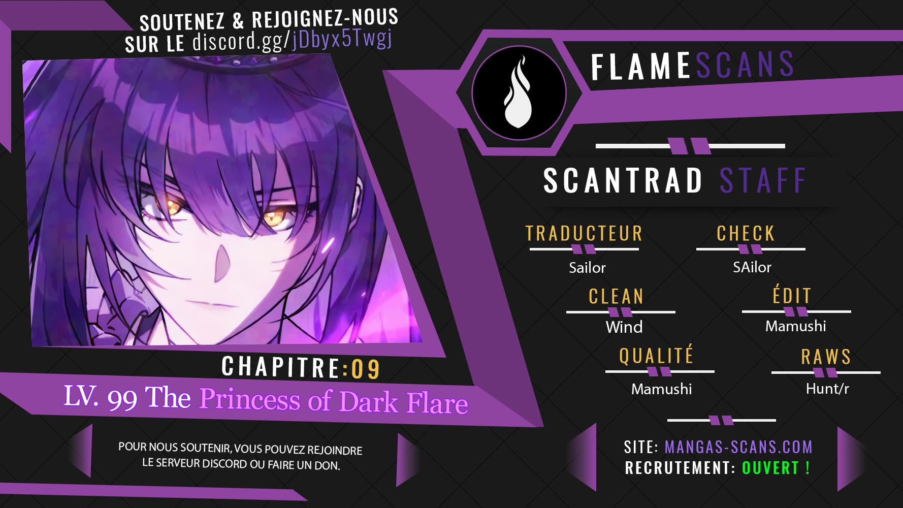 Read LV 99 The Princess of Dark Flare FR Manga Online