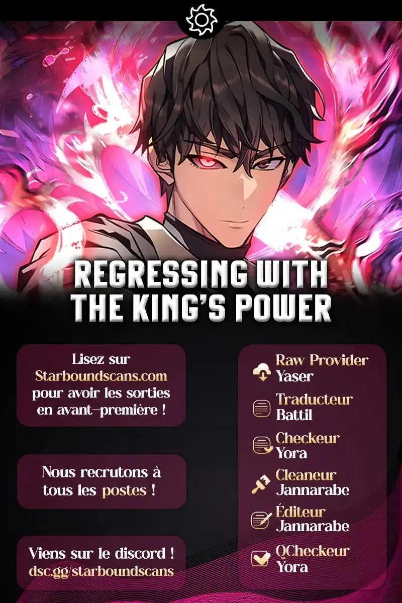 Read Regressing with the King’s Power FR Manga Online