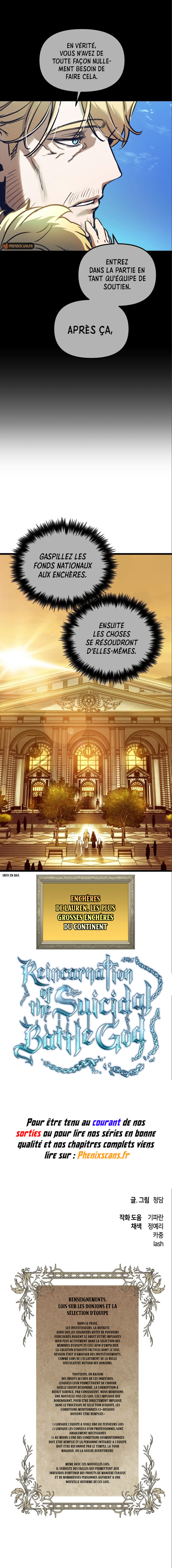 Read Reincarnation of the Suicidal Battle God FR Manga Online