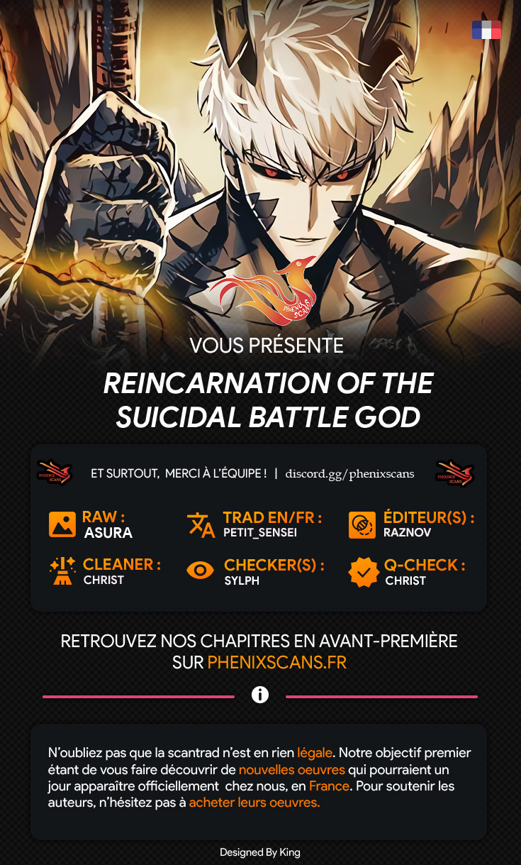Read Reincarnation of the Suicidal Battle God FR Manga Online