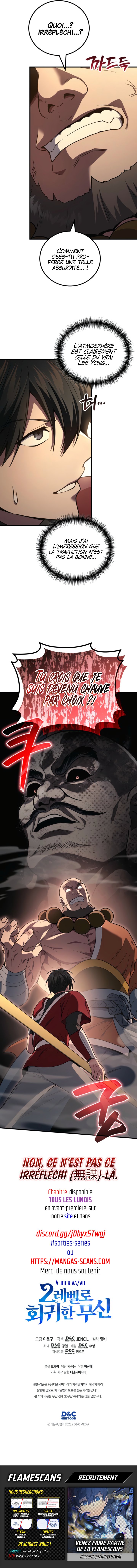 Read The Martial God Who Regressed Back to Level 2 FR Manga Online