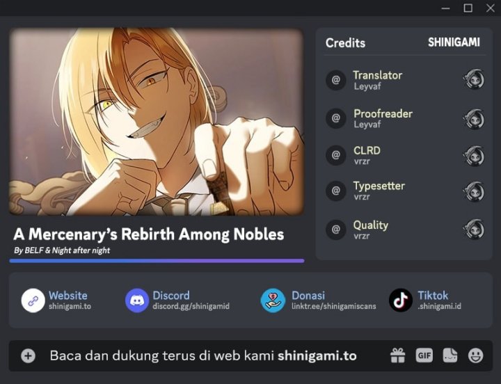 Read A Mercenary’s Rebirth Among Nobles Bahasa Indonesia ID Manga Online