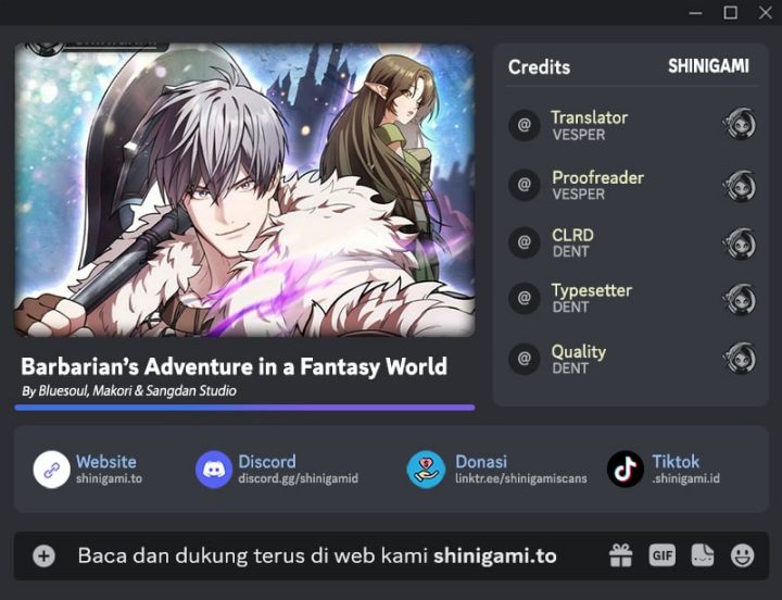 Read Barbarian’s Adventure In A Fantasy World ID Manga Online