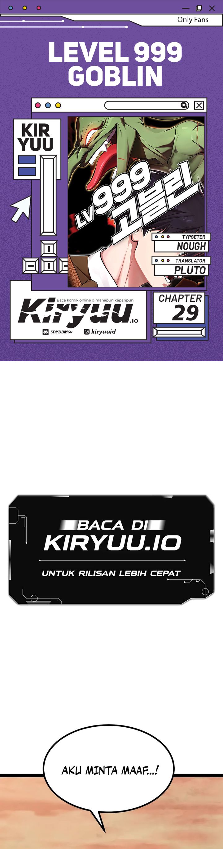 Read Level 999 Goblin Bahasa Indonesia ID Manga Online
