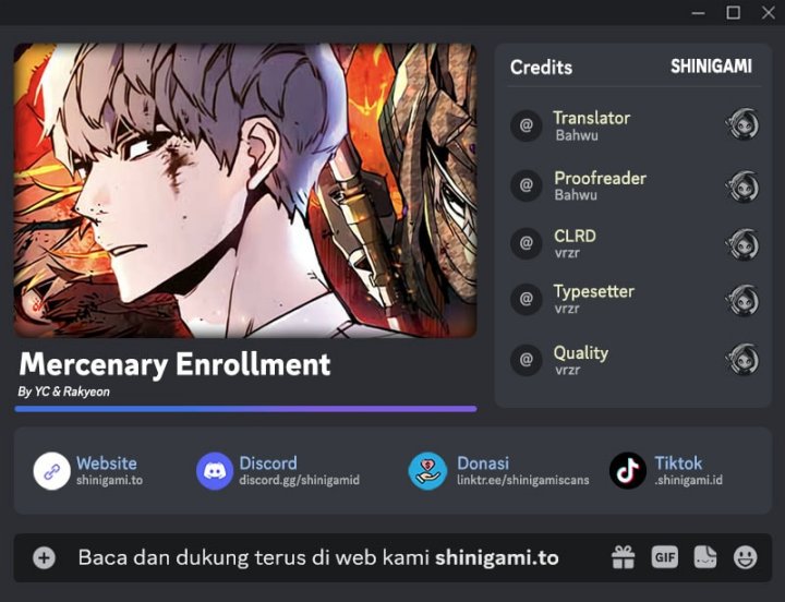 Read Mercenary Enrollment ID Manga Online