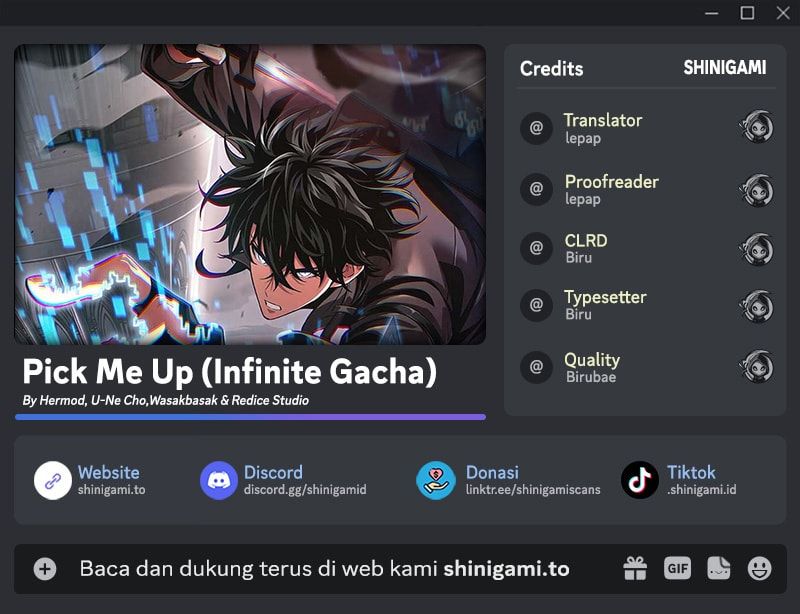 Read Pick Me Up Infinite Gacha Bahasa Indonesia ID Manga Online