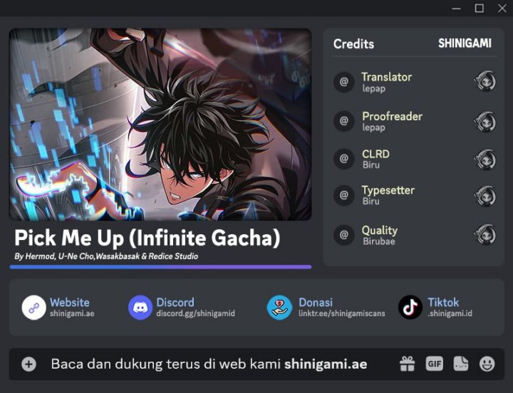 Read Pick Me Up Infinite Gacha Bahasa Indonesia ID Manga Online