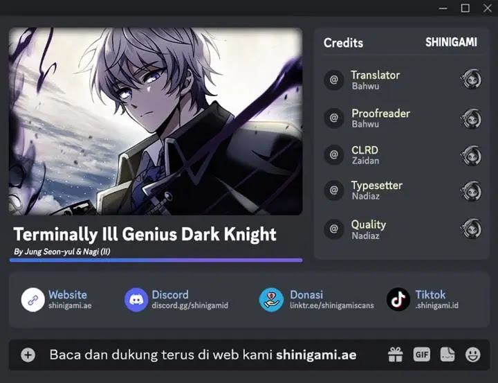 Read Terminally Ill Genius Dark Knight Bahasa Indonesia ID Manga Online