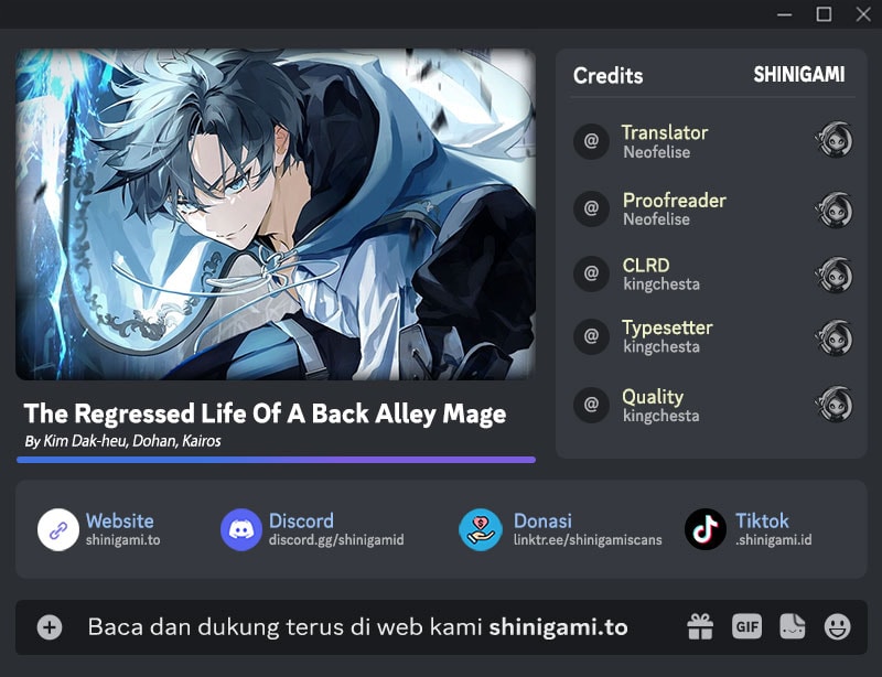 Read The Regressed Life Of A Back Alley Mage Bahasa Indonesia ID Manga Online