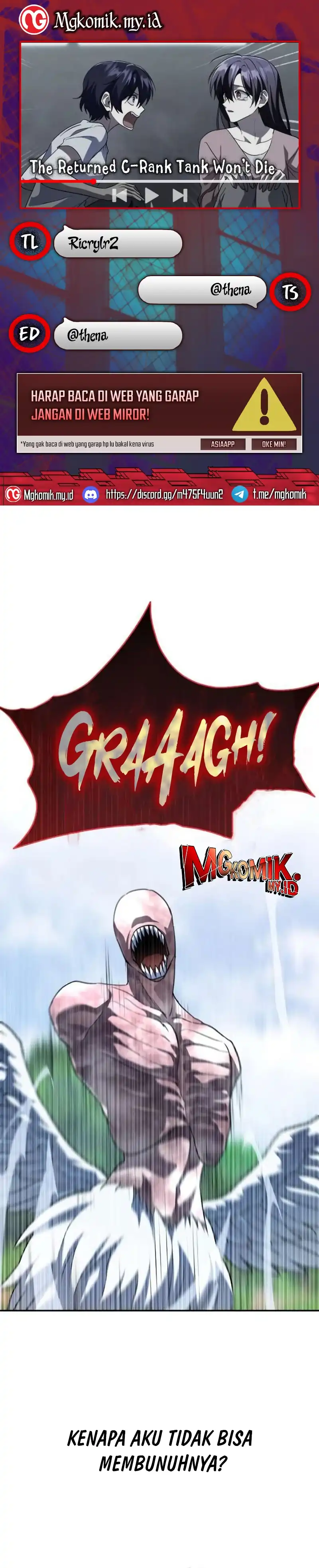 Read The Returned C Rank Tank Won’t Die ID Manga Online